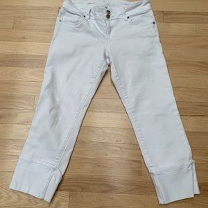 Kut From The Kloth Cameron Straight Leg Crop Jeans - White